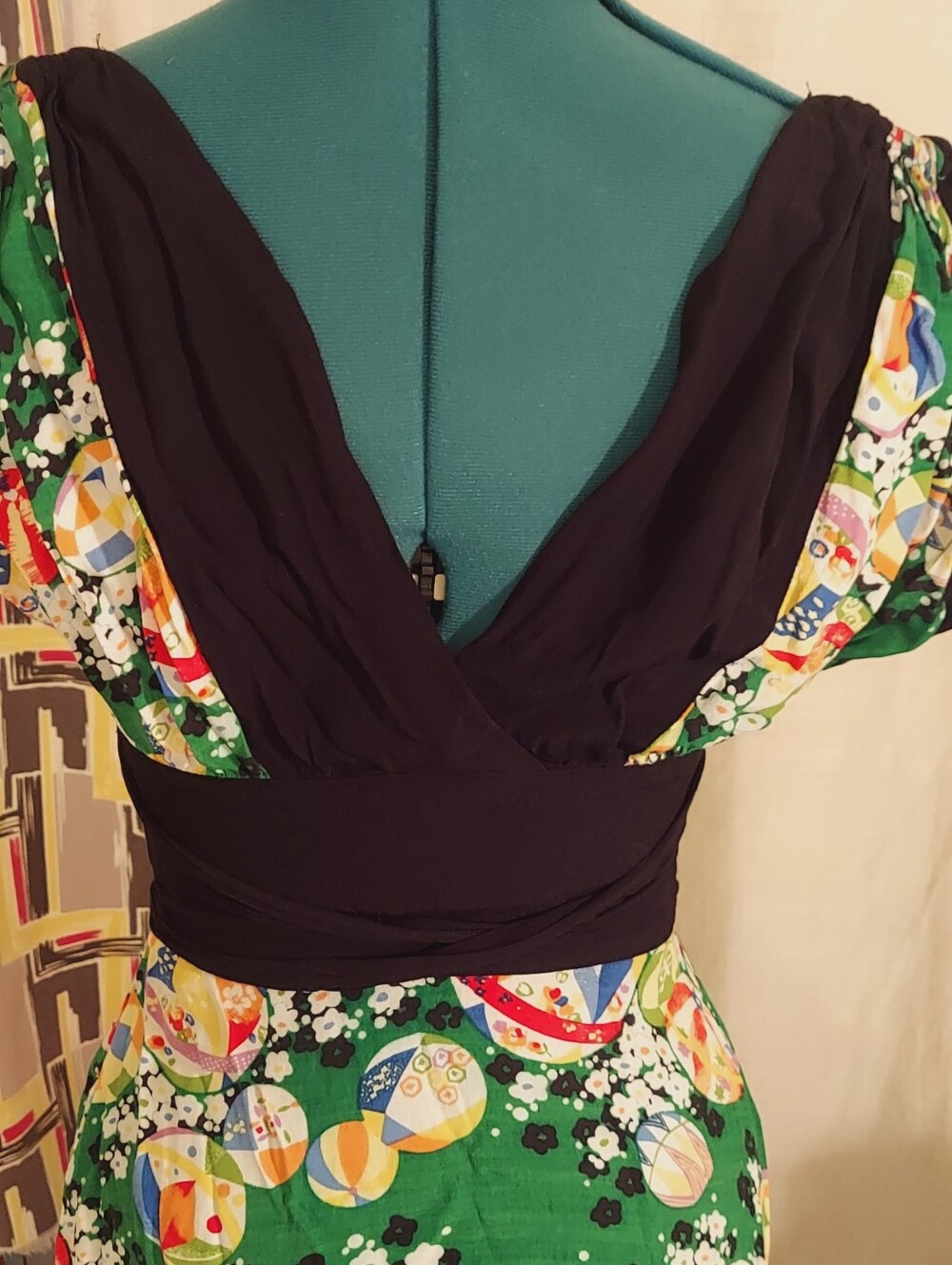 Trashy Diva Green Kimono Obi - Picture 3 of 10